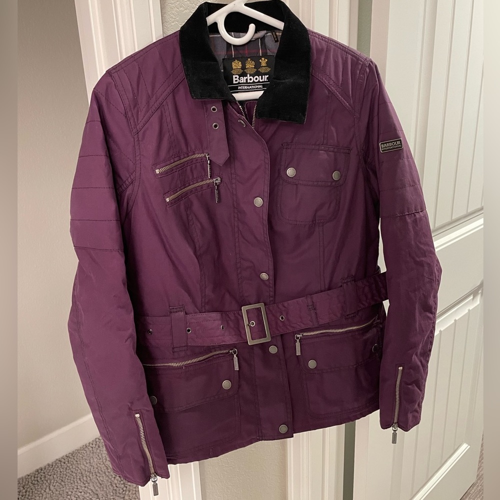 Women’s Barbour jacket.